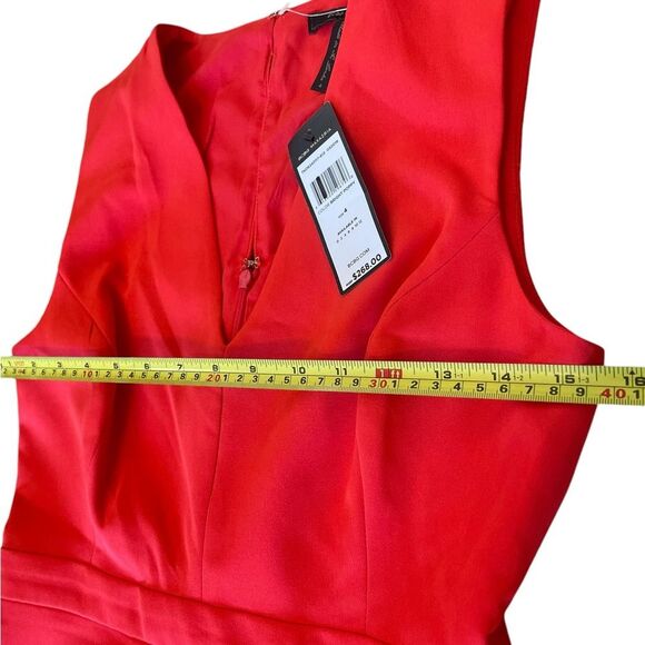BCBGMaxAzria Sleeveless Red Mini Dress Womens Size 4 NWT - Picture 13 of 13